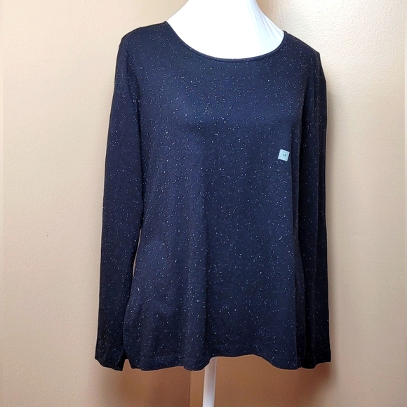 LOFT Black Long-Sleeve Shirt - Picture 1 of 6